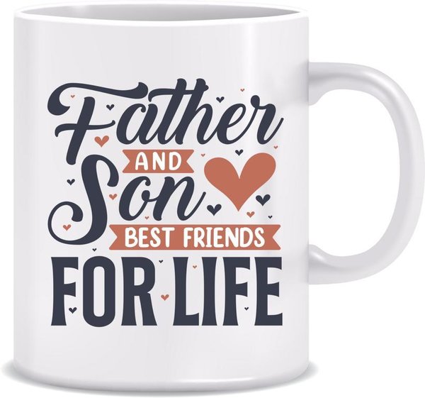 Tasse für den Papa - Father and son best friends for life